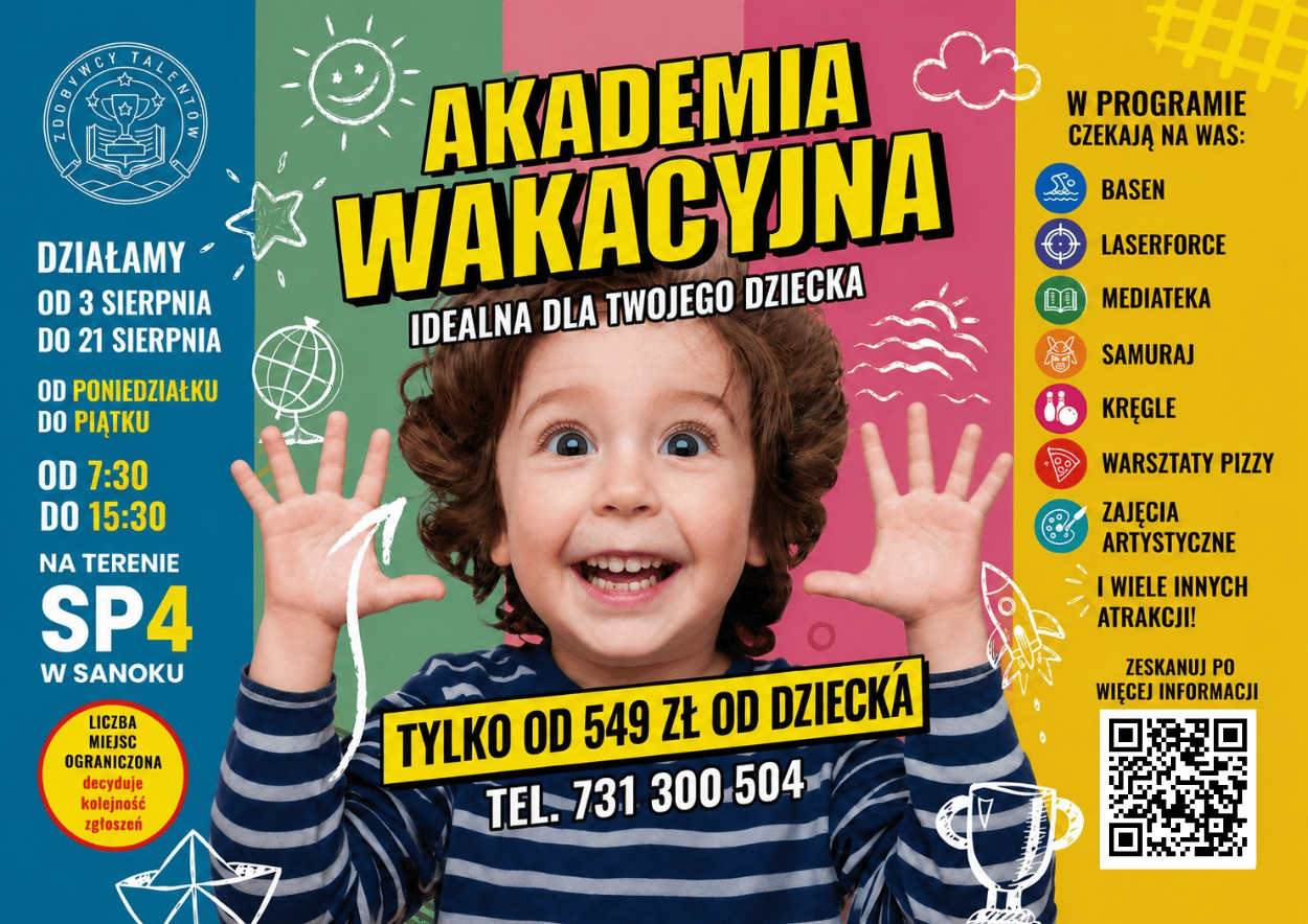 Półkolonie letnie Sanok 2026
